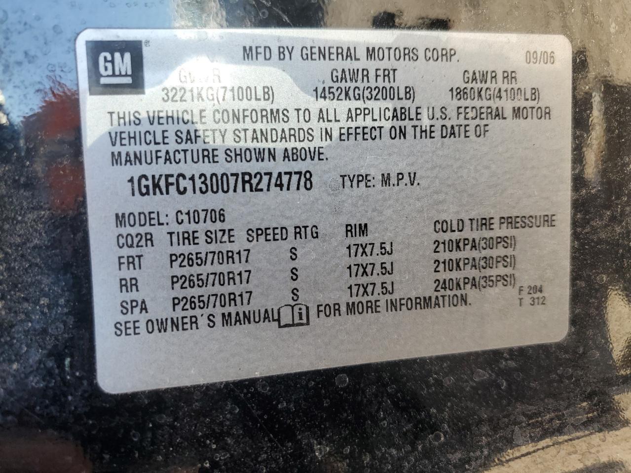 2007 GMC Yukon