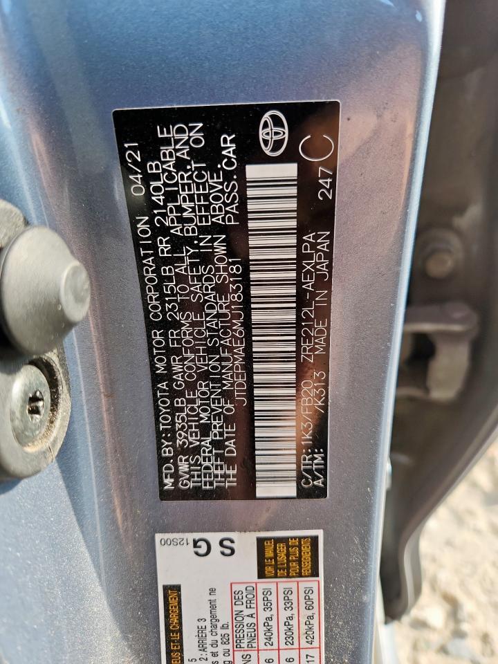 2021 TOYOTA COROLLA
