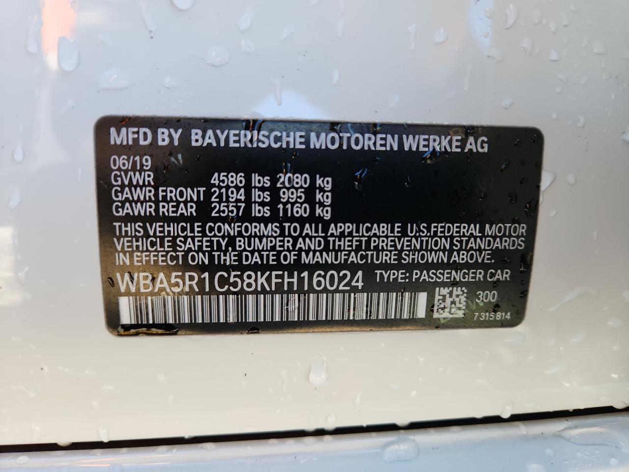 2019 BMW 3 SERIES