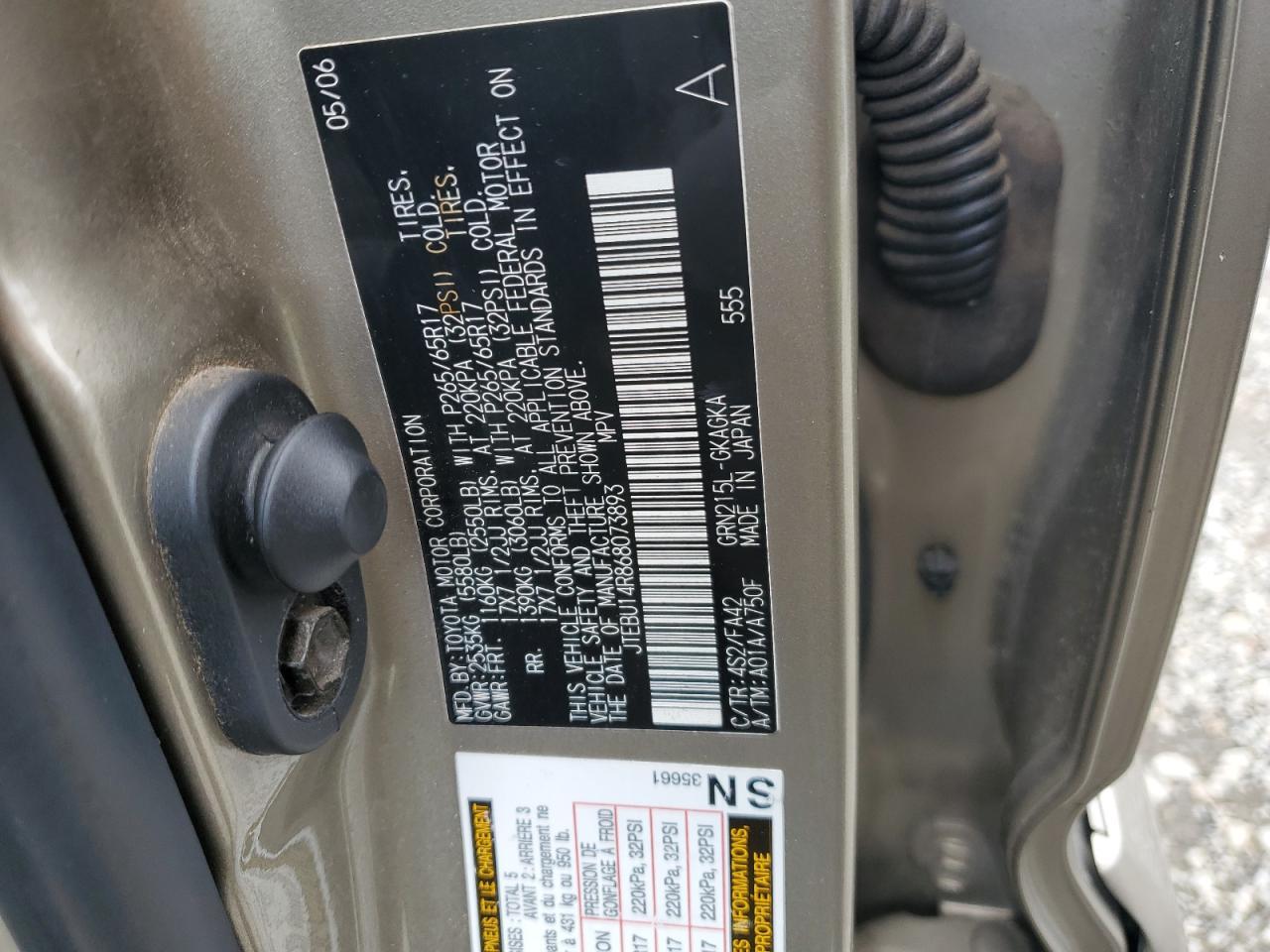 2006 TOYOTA 4Runner