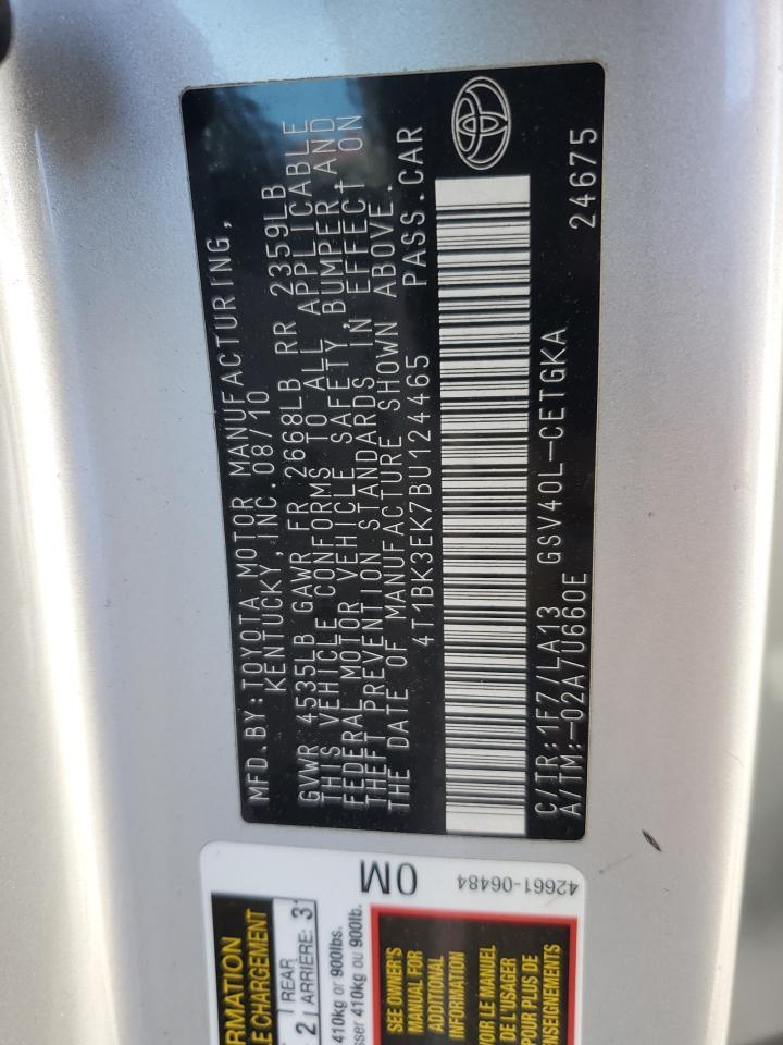 2011 TOYOTA CAMRY