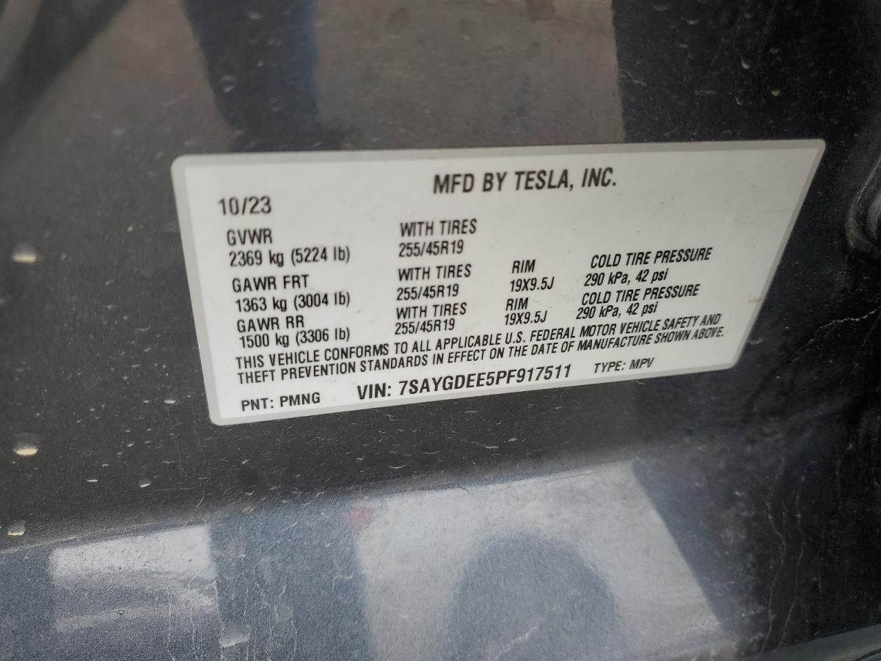 2023 TESLA MODEL Y