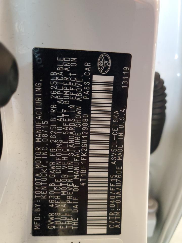 2016 TOYOTA CAMRY