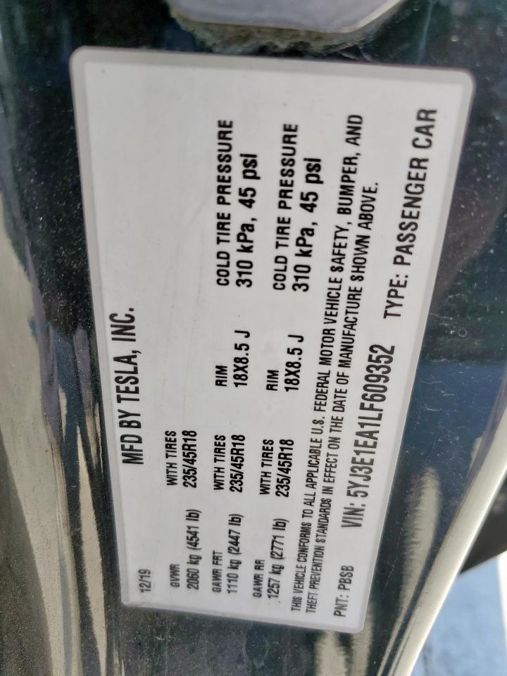 2020 TESLA MODEL 3