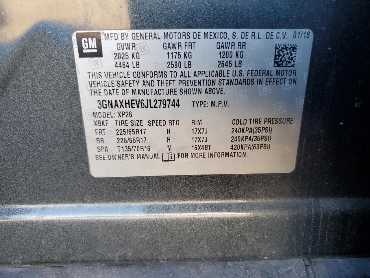 2018 CHEVROLET EQUINOX