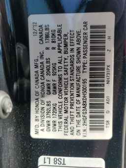 2013 HONDA CIVIC
