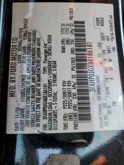2011 FORD FUSION