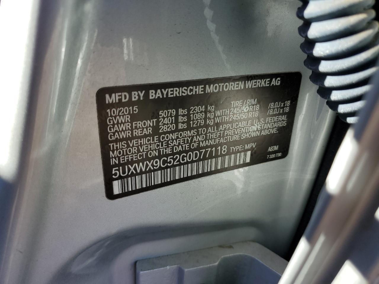 2016 BMW X3