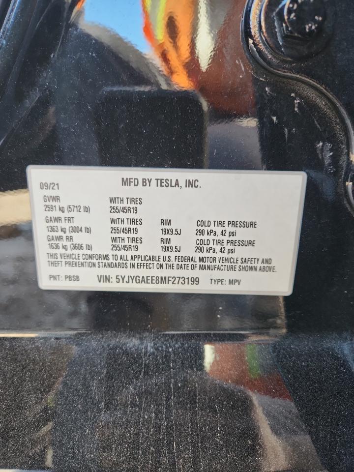 2021 TESLA MODEL Y