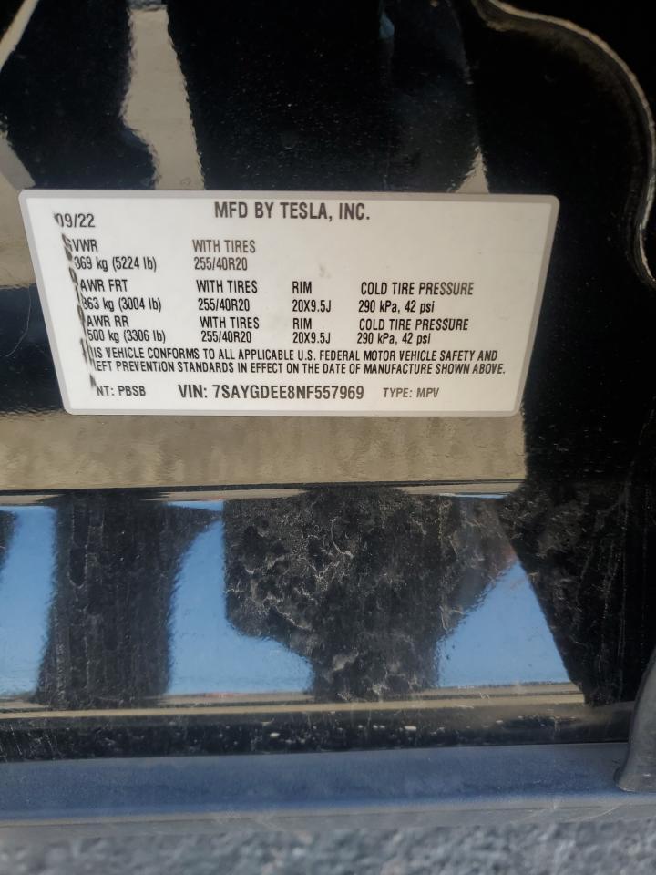 2022 TESLA MODEL Y