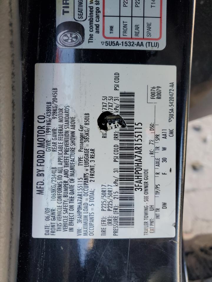 2010 FORD FUSION