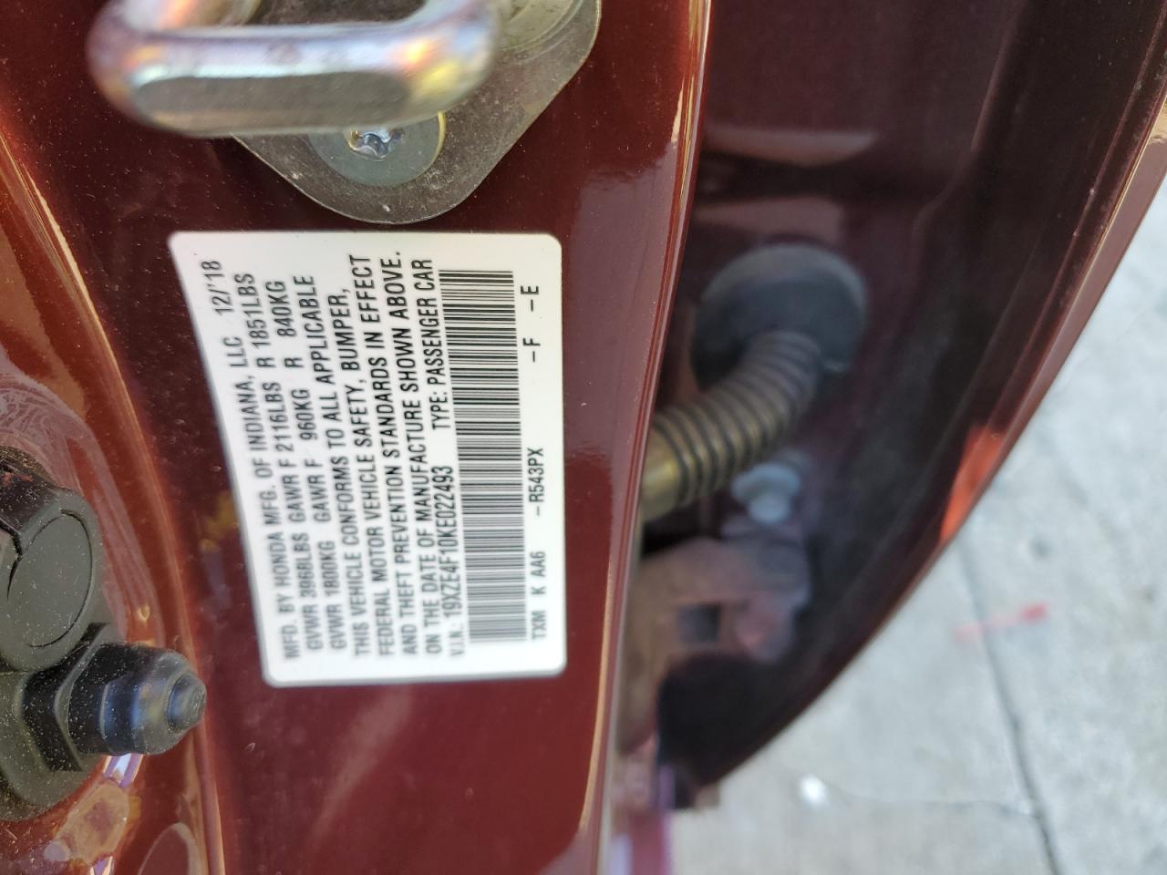2019 HONDA Insight