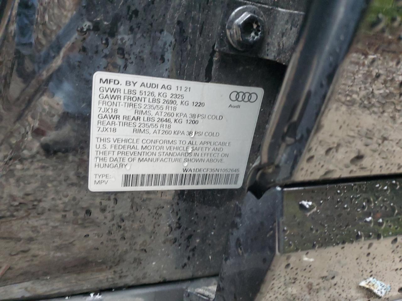 2022 AUDI Q3