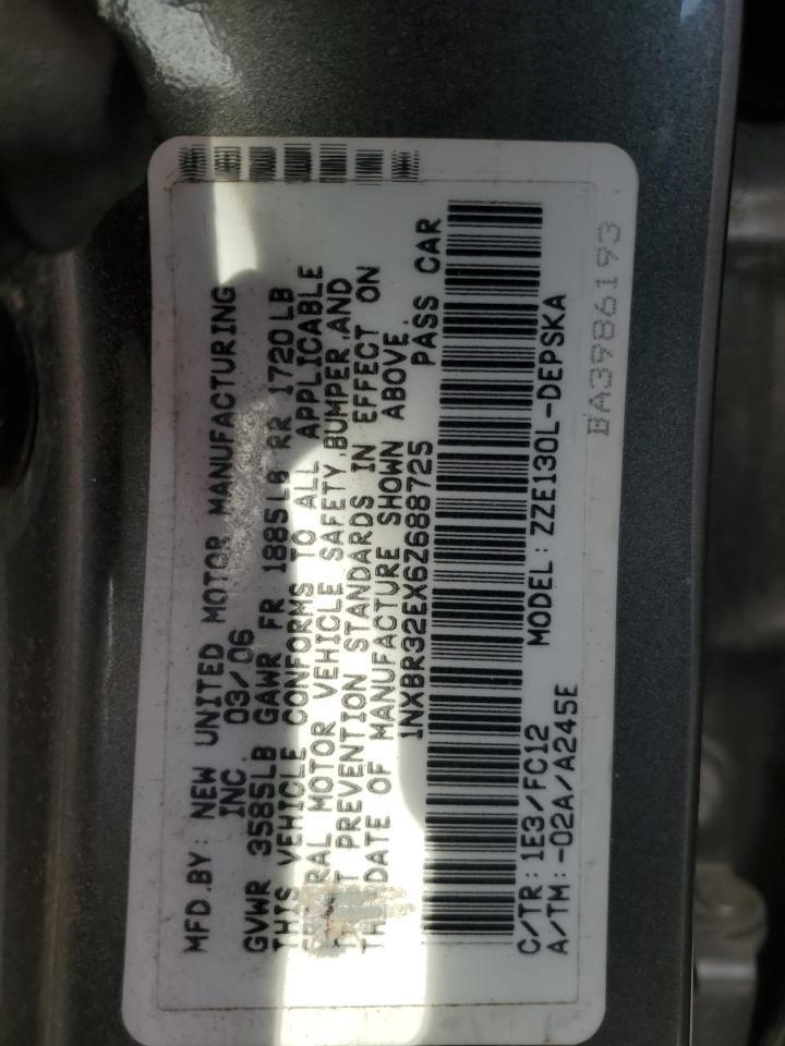 2006 TOYOTA COROLLA