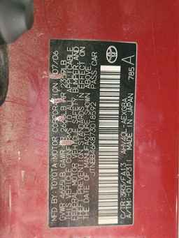 2007 TOYOTA CAMRY