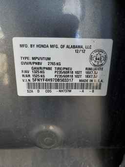 2013 HONDA PILOT