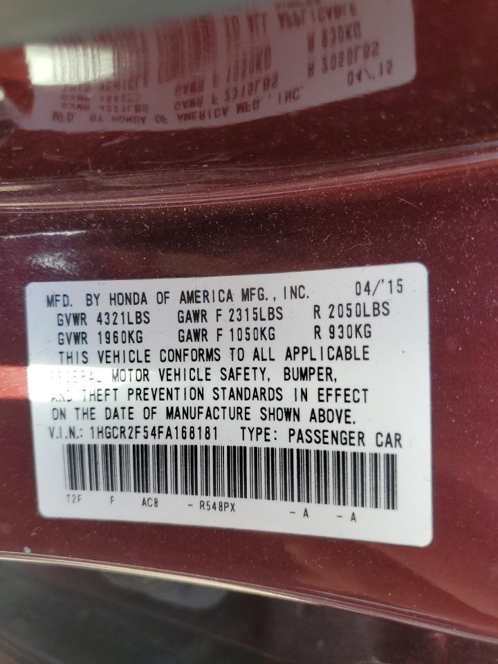 2015 HONDA ACCORD