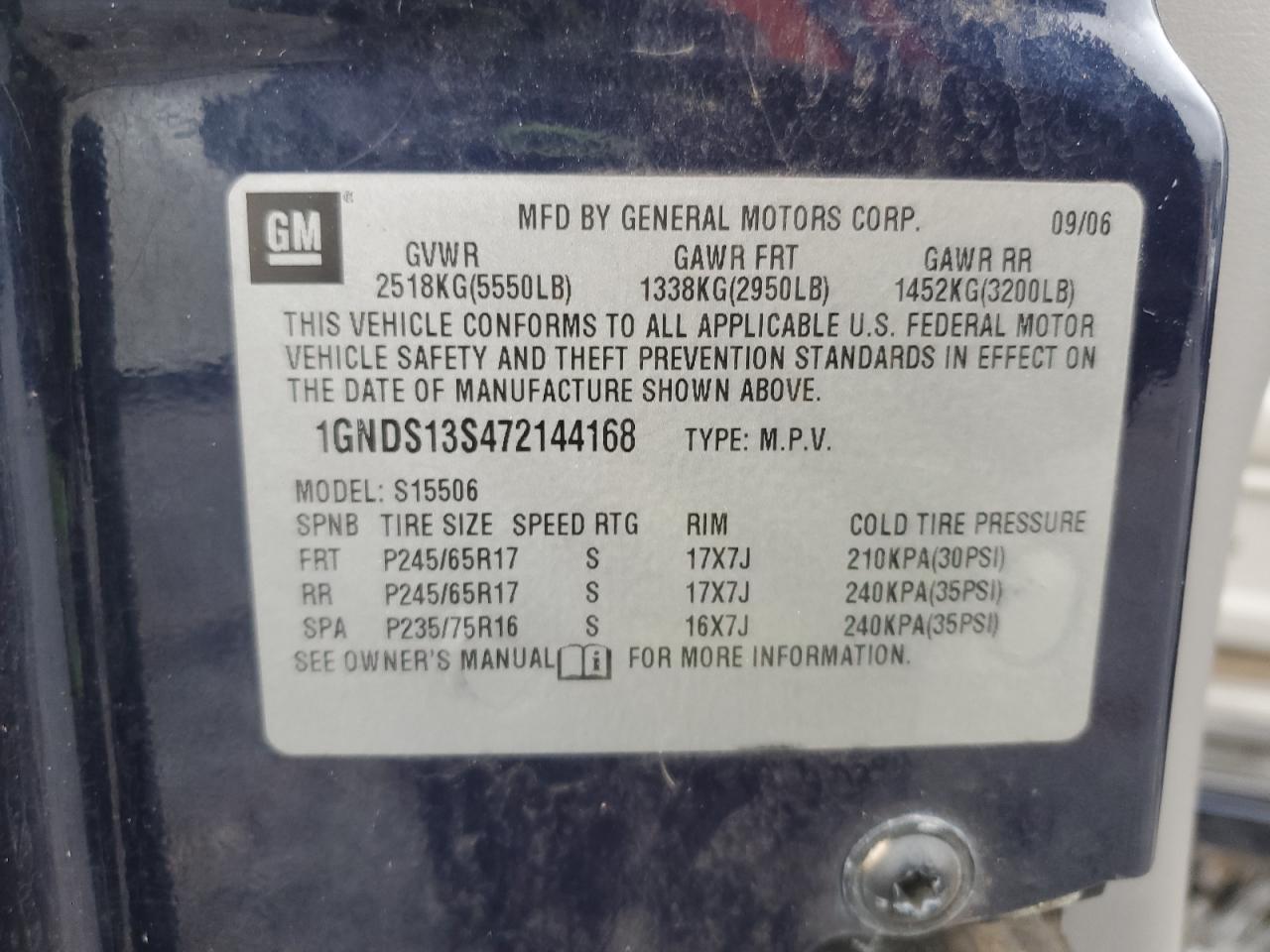 2007 CHEVROLET Trailblazer