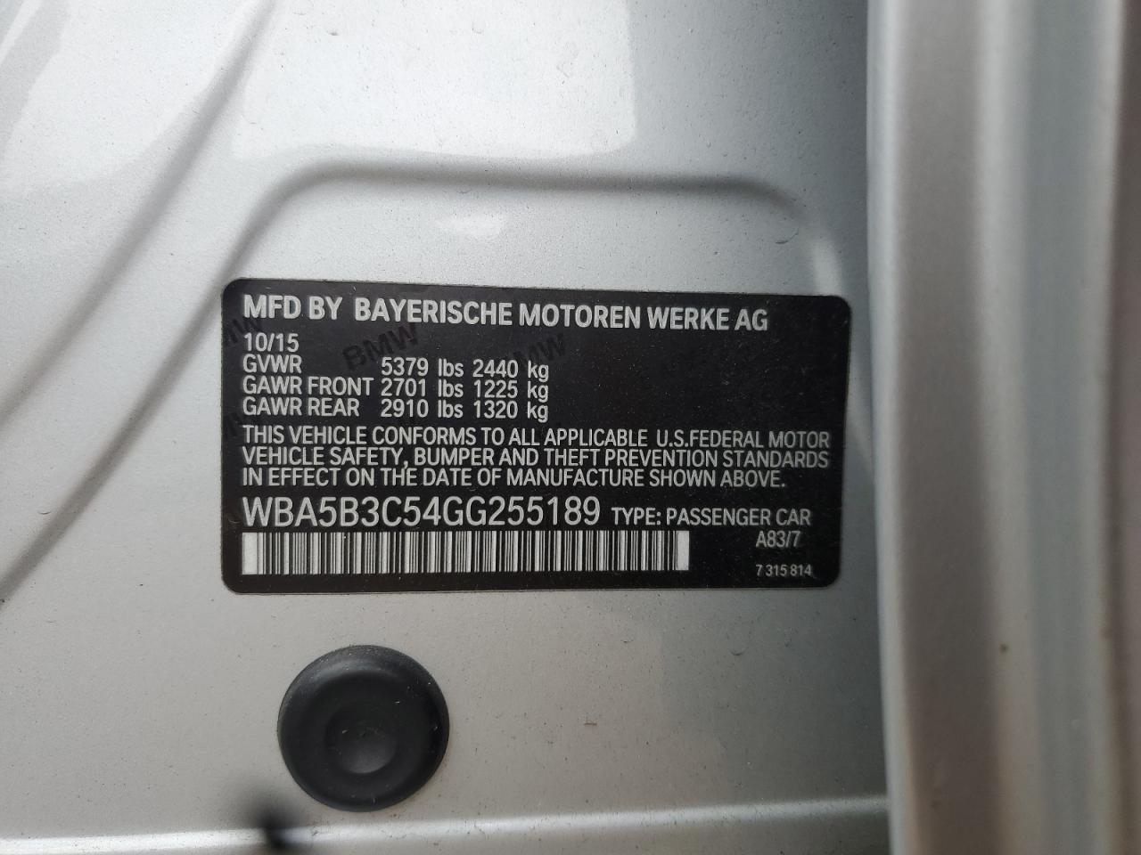 2016 BMW 5 series