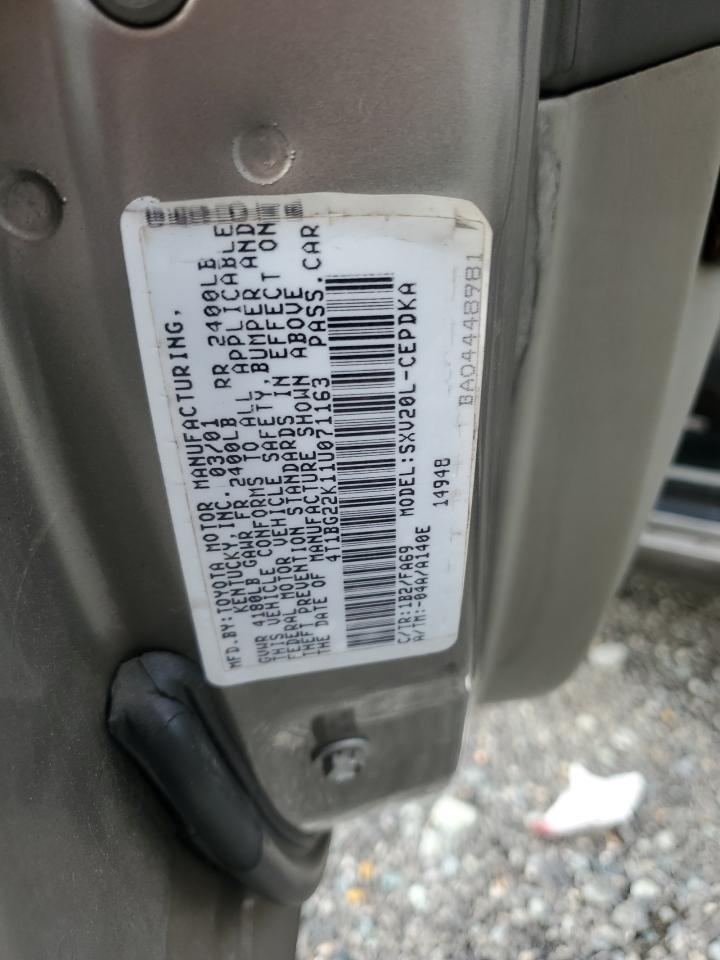 2001 TOYOTA CAMRY