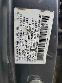 2011 HONDA ACCORD