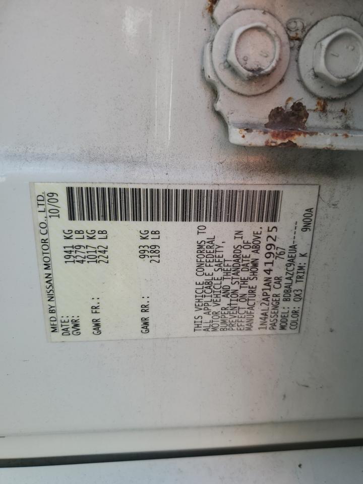 2010 NISSAN ALTIMA