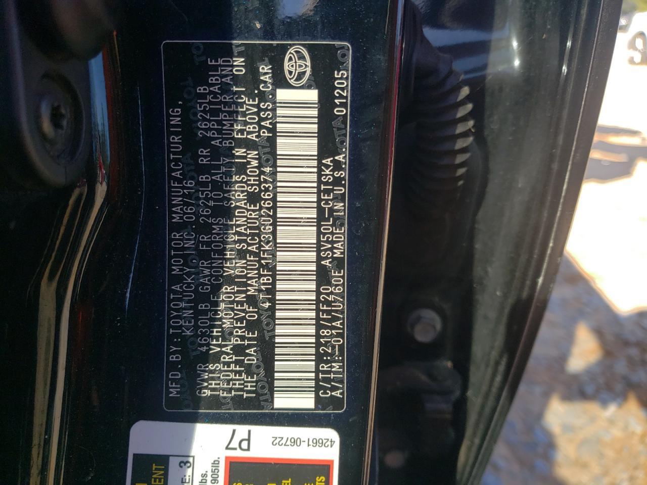 2016 TOYOTA CAMRY