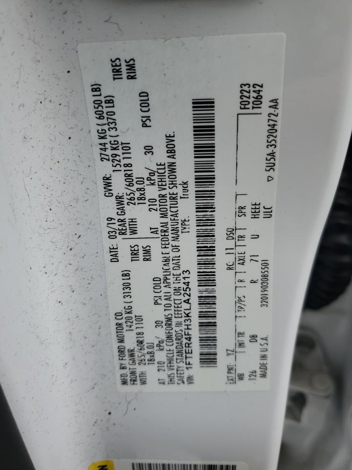 2019 FORD RANGER