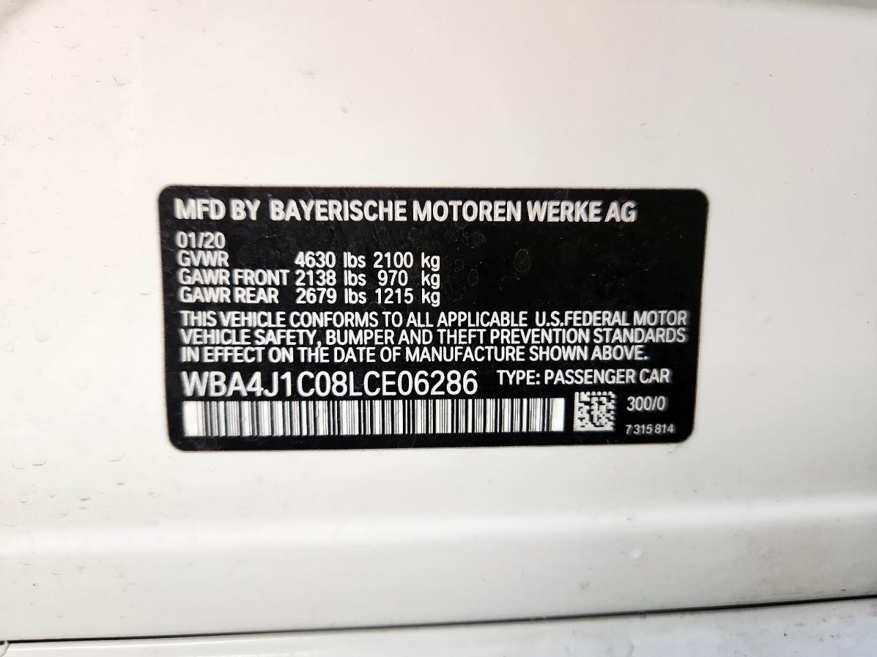 2020 BMW 4 Series