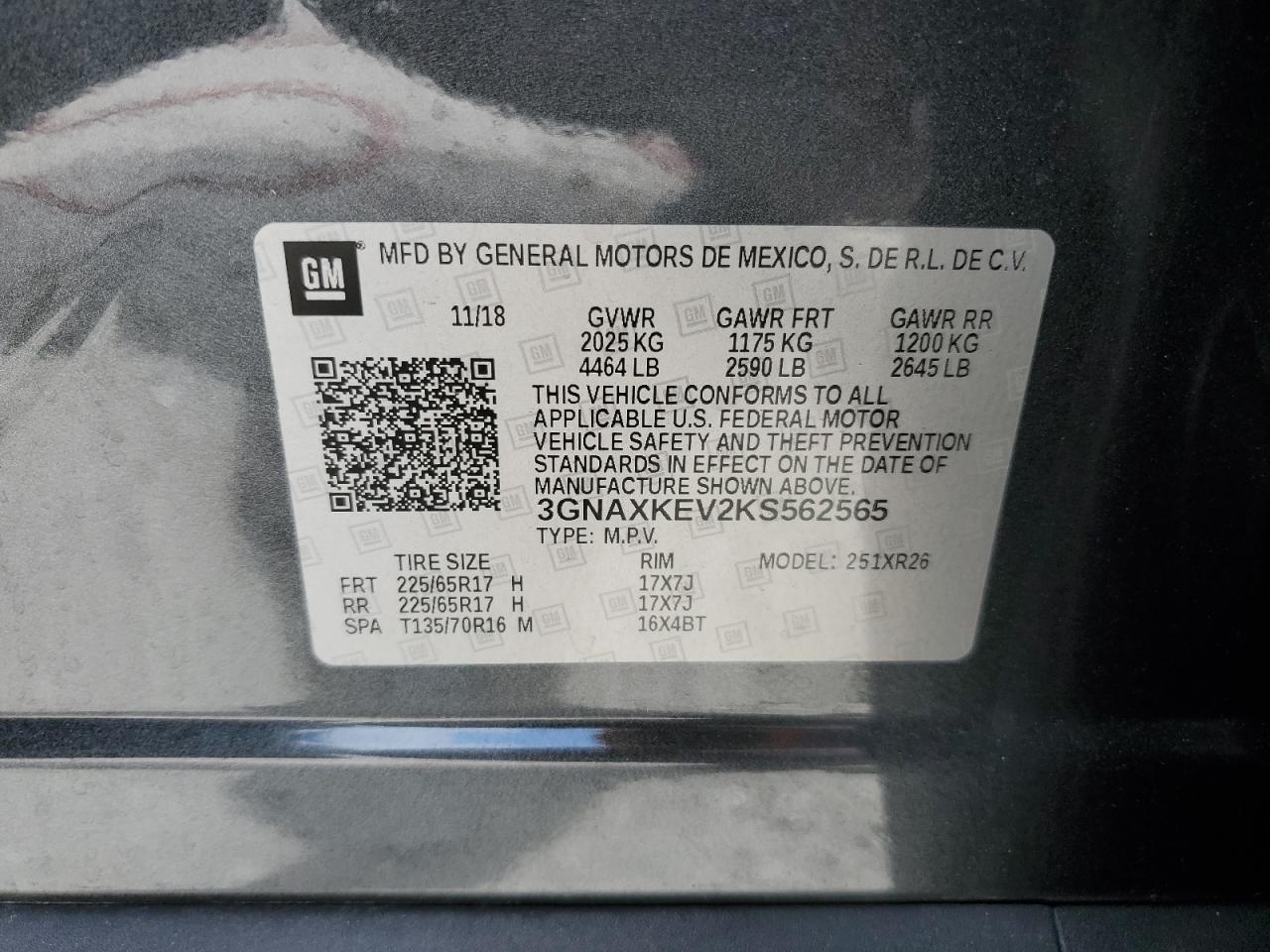 2019 CHEVROLET EQUINOX
