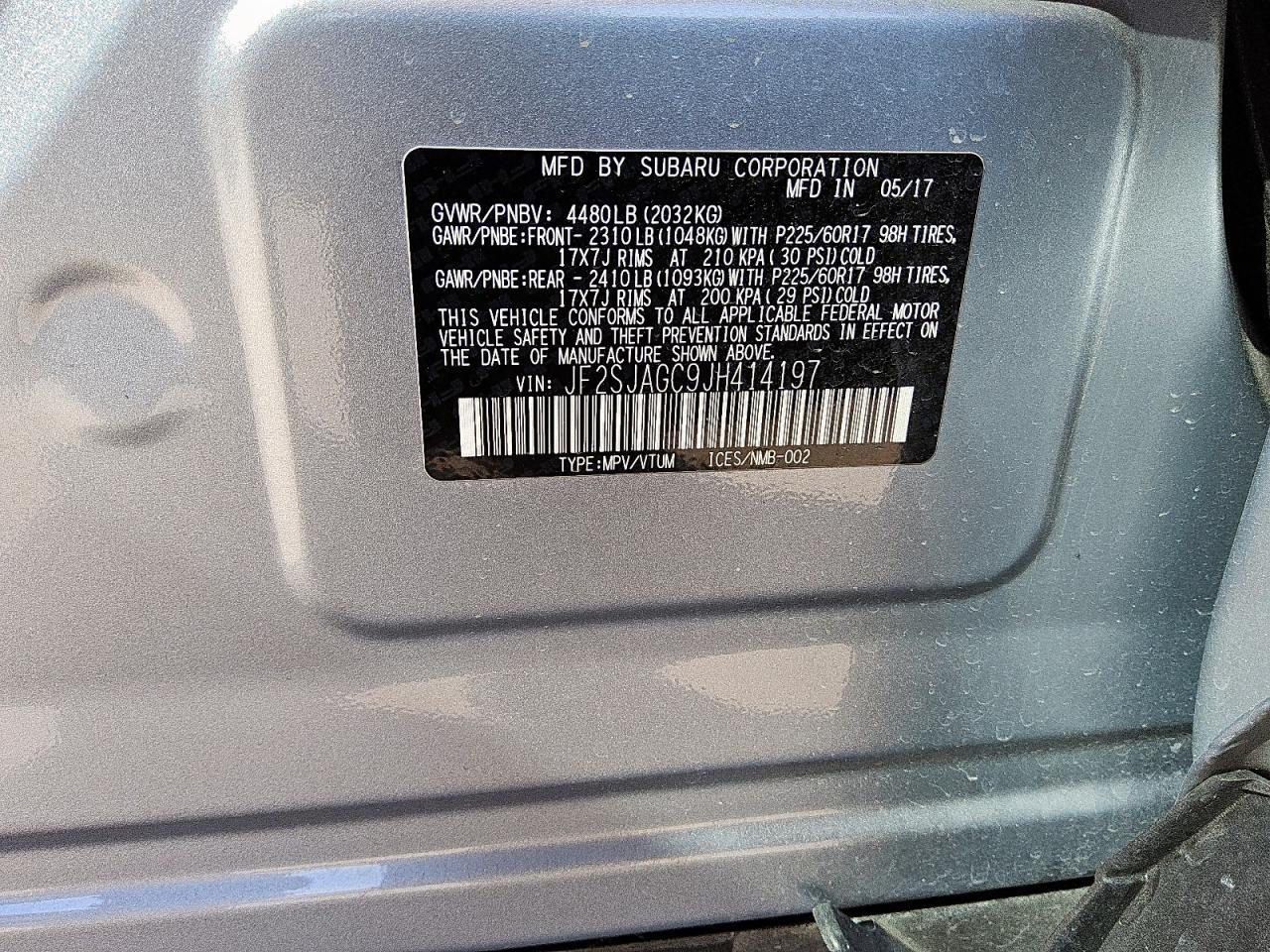 2018 SUBARU FORESTER