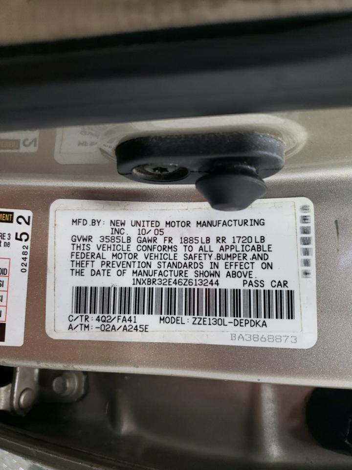2006 TOYOTA COROLLA