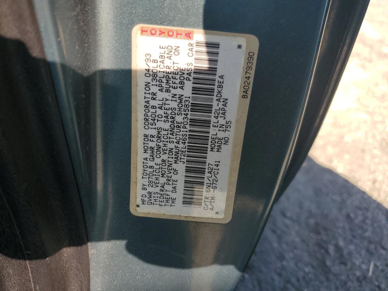 1993 TOYOTA Tercel