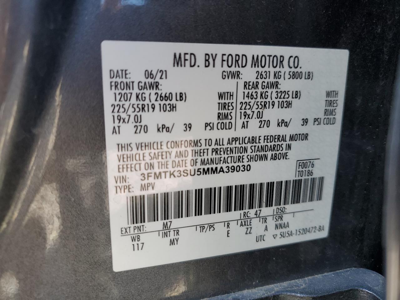 2021 FORD Mustang Mach-E