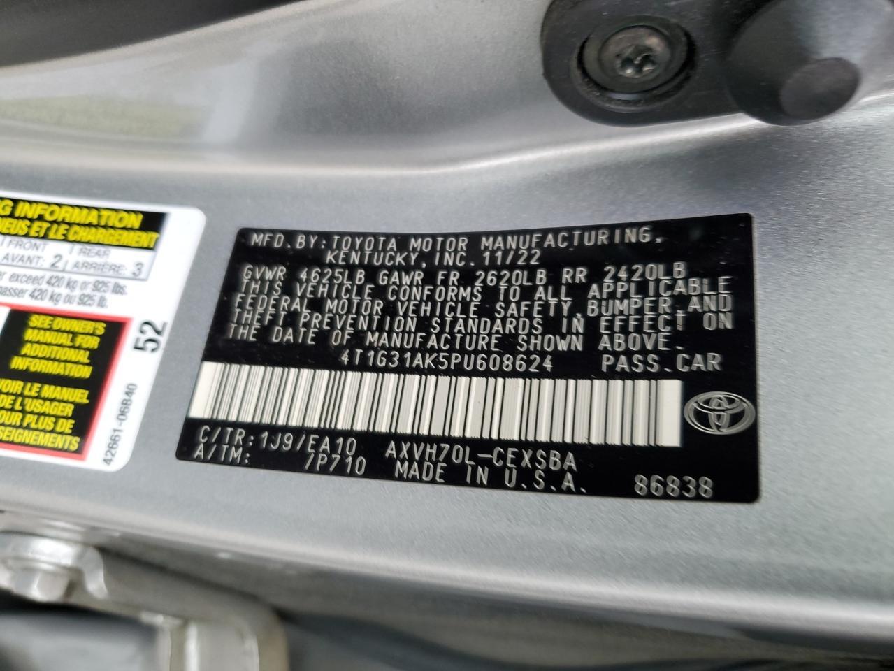 2023 TOYOTA CAMRY