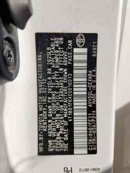 2012 TOYOTA CAMRY
