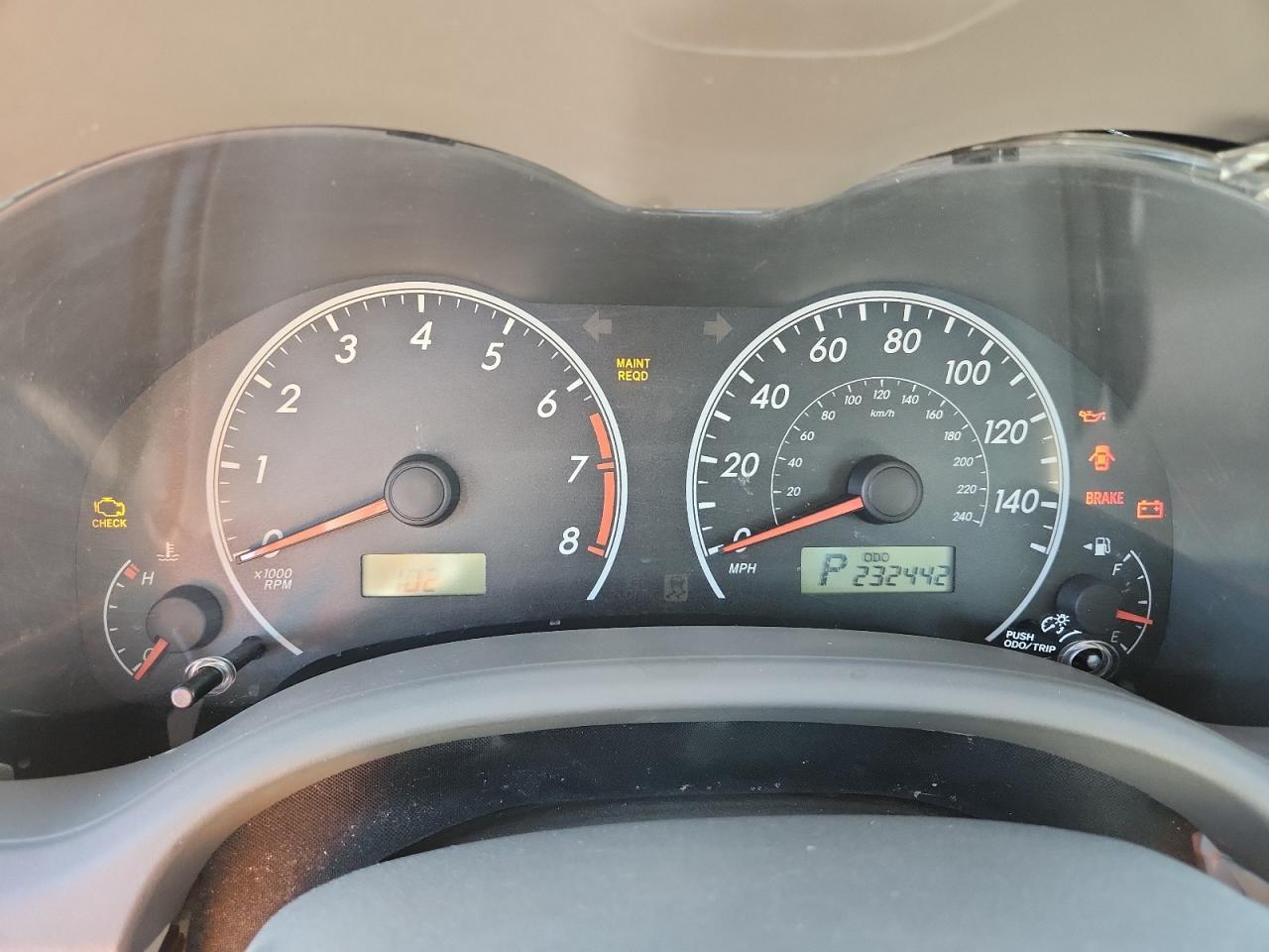 2009 TOYOTA COROLLA