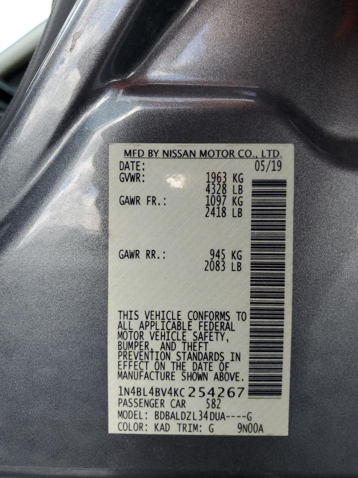2019 NISSAN ALTIMA