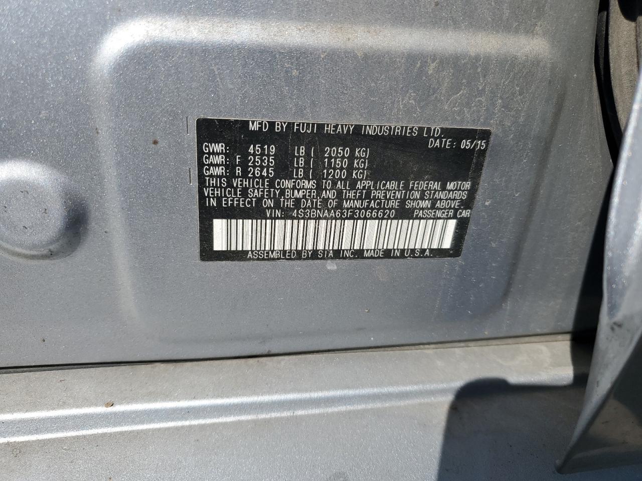 2015 SUBARU Legacy