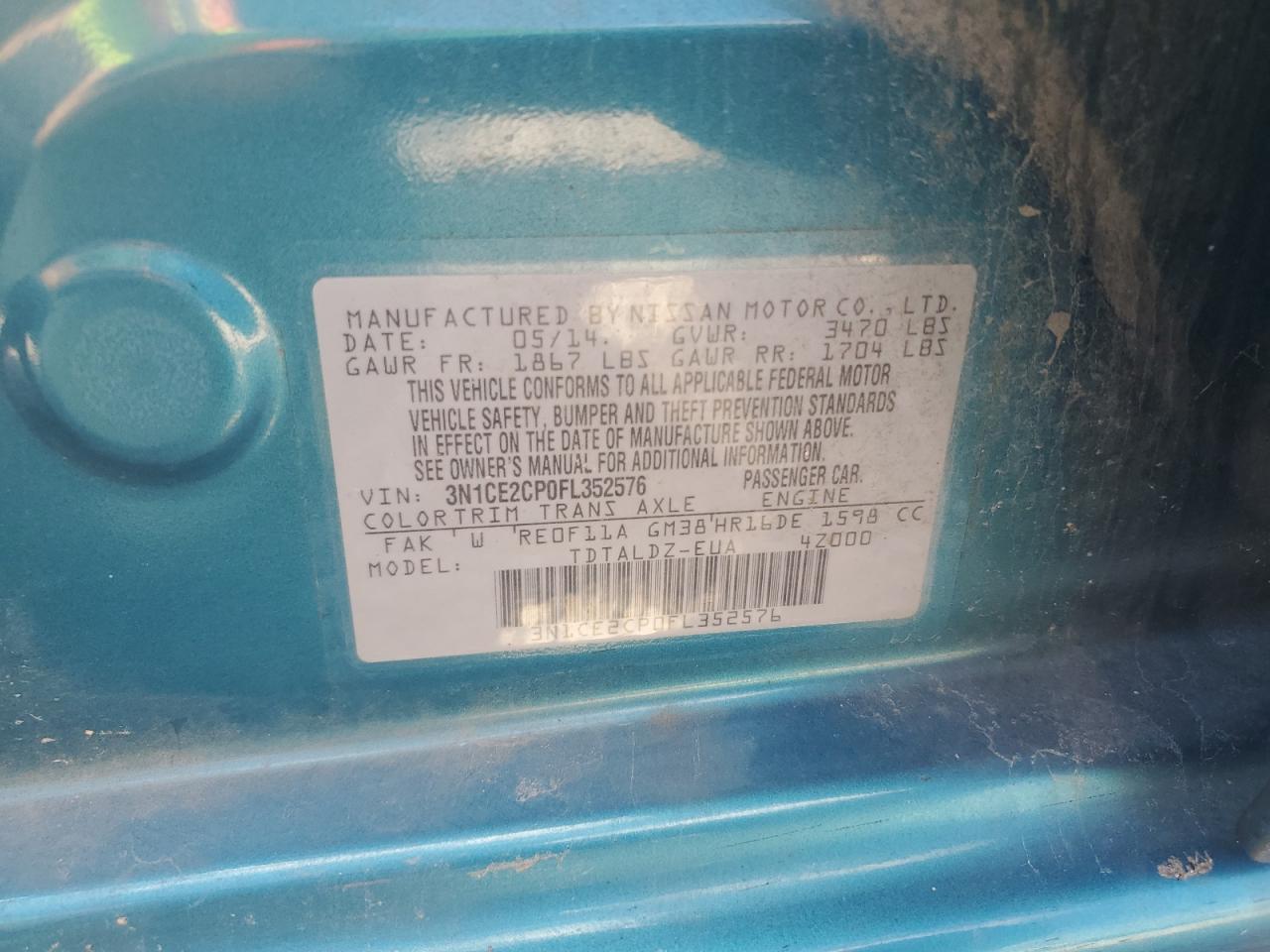 2015 NISSAN Versa Note