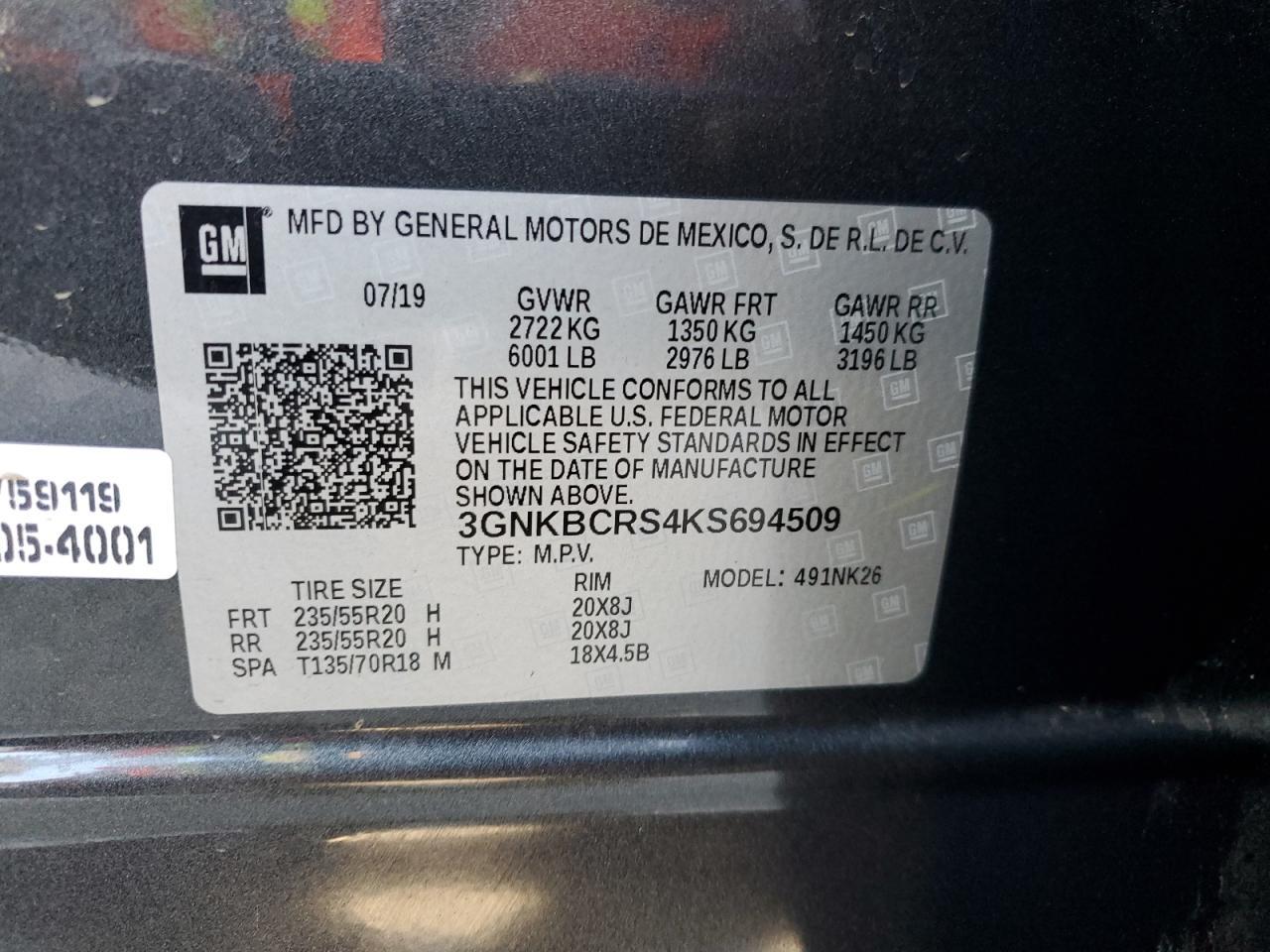 2019 CHEVROLET BLAZER