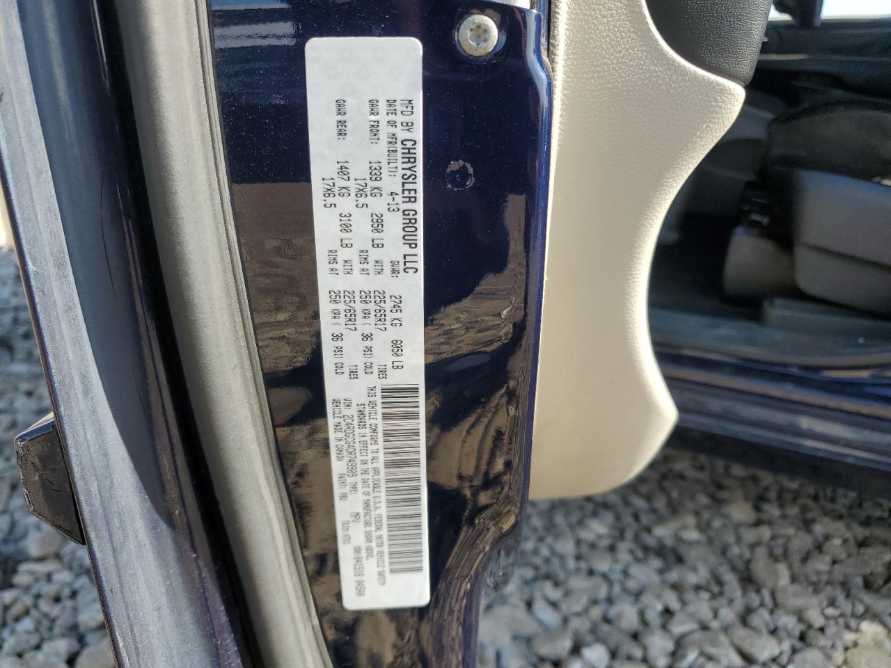 2013 DODGE GRAND CARAVAN