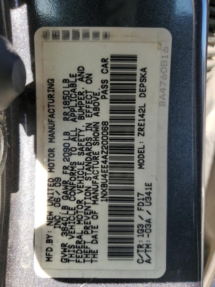 2010 TOYOTA COROLLA