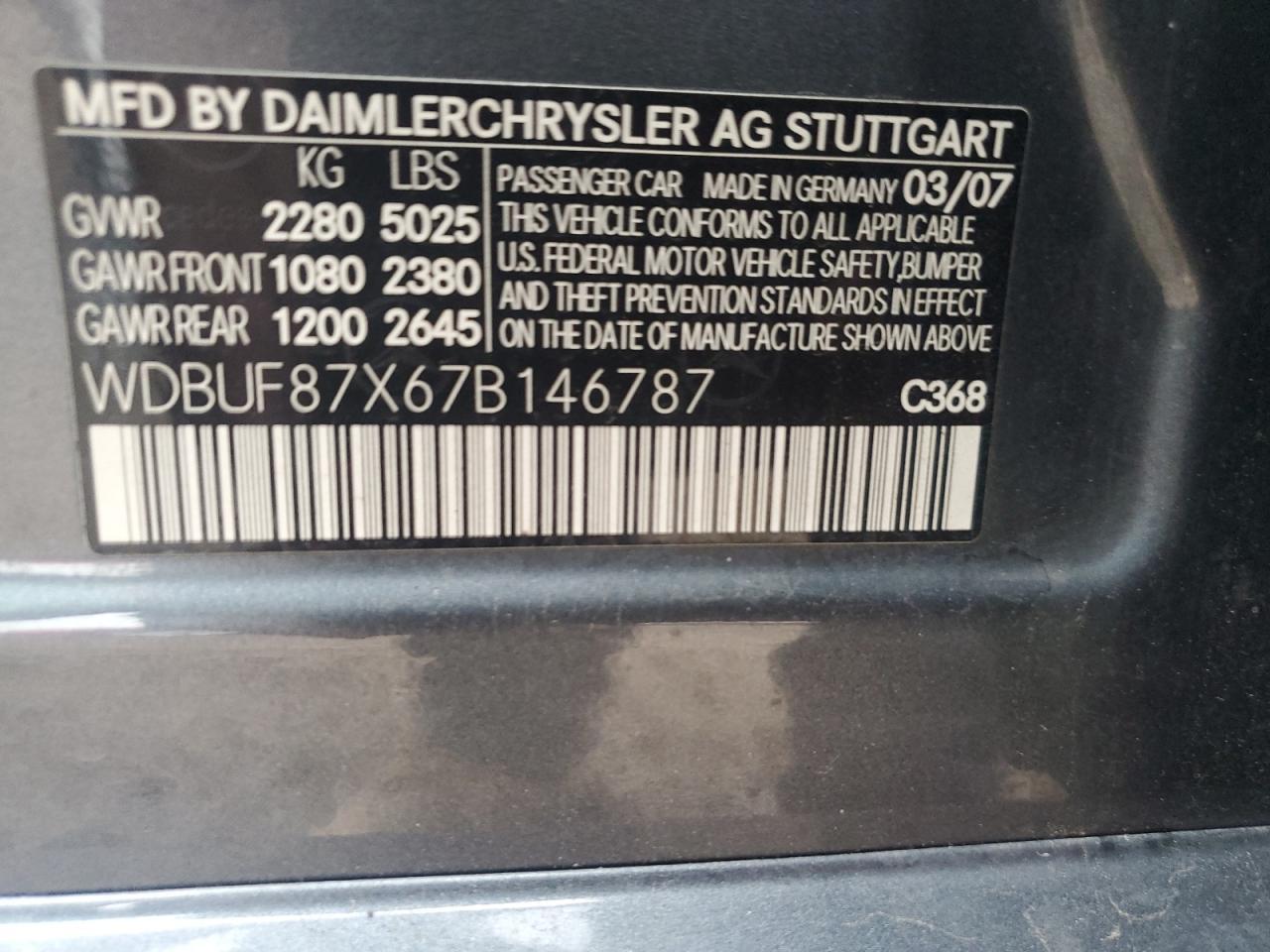 2007 MERCEDES-BENZ E-Class