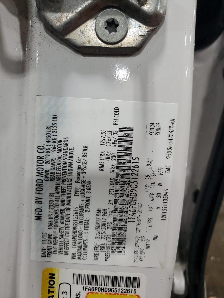 2016 FORD FUSION