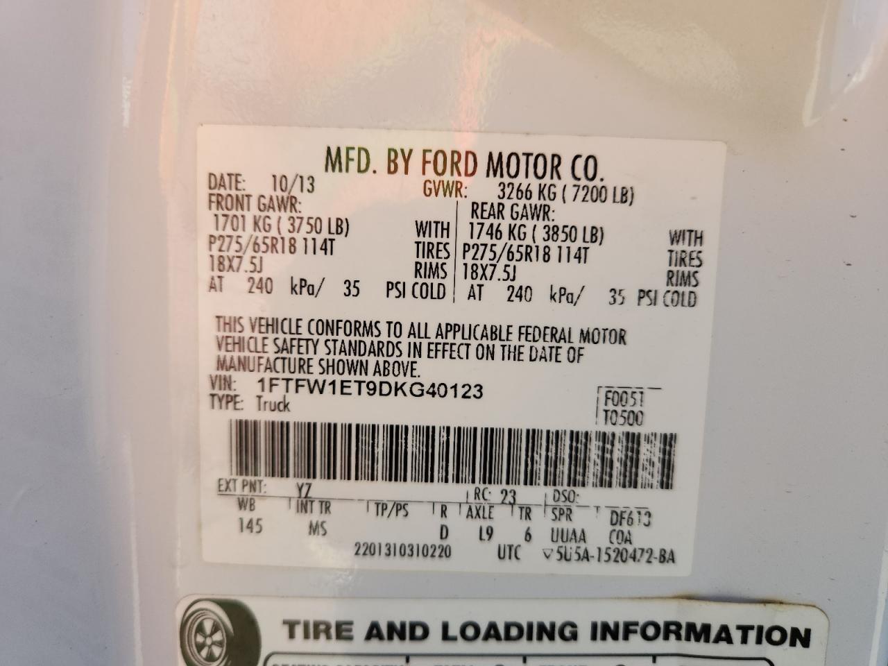 2013 FORD F-150