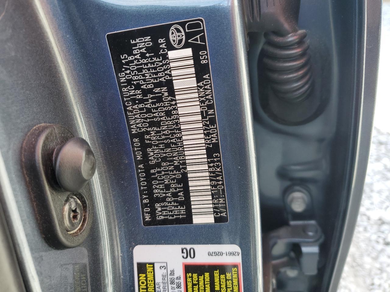 2015 TOYOTA COROLLA