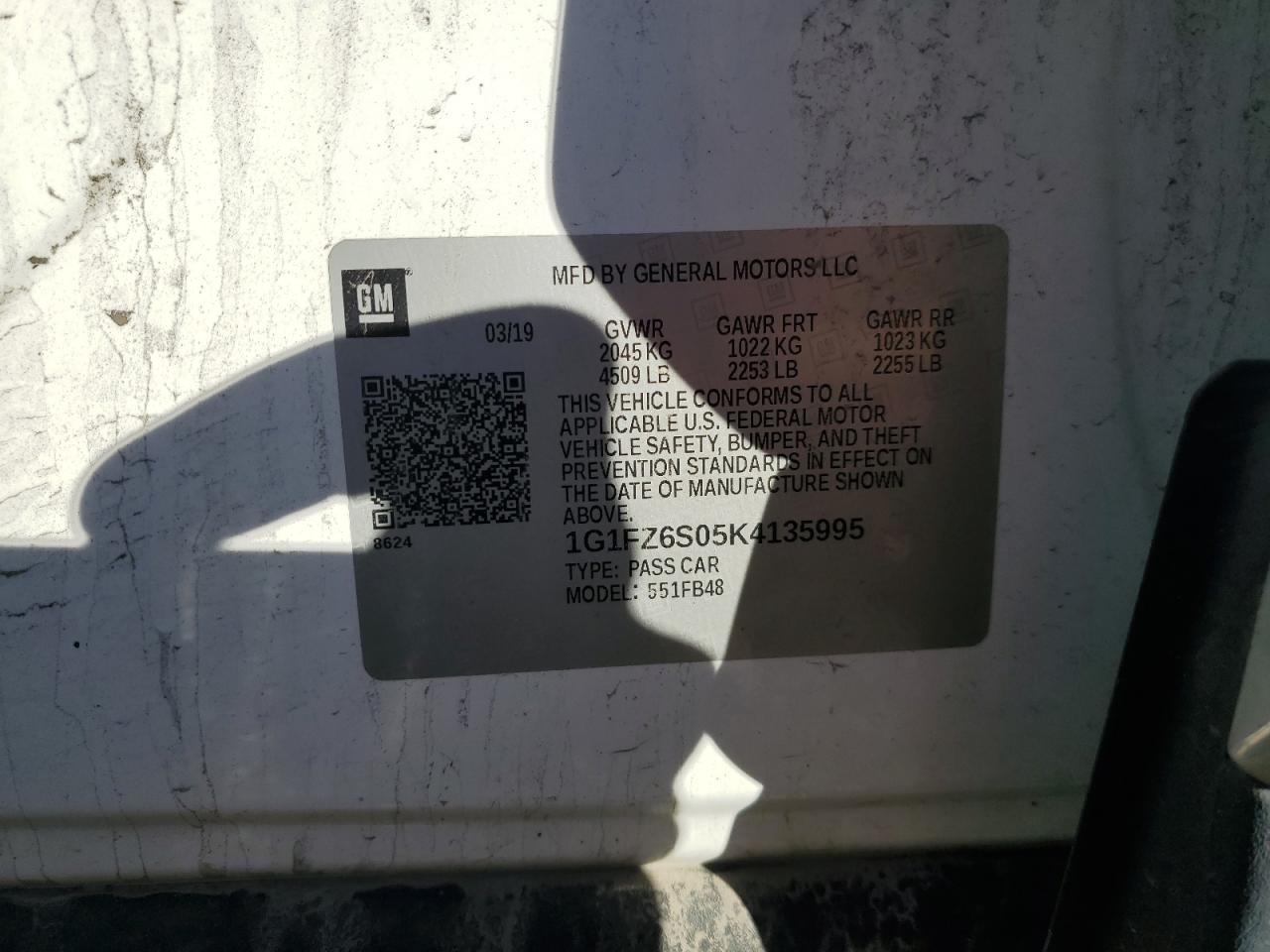 2019 CHEVROLET Bolt EV