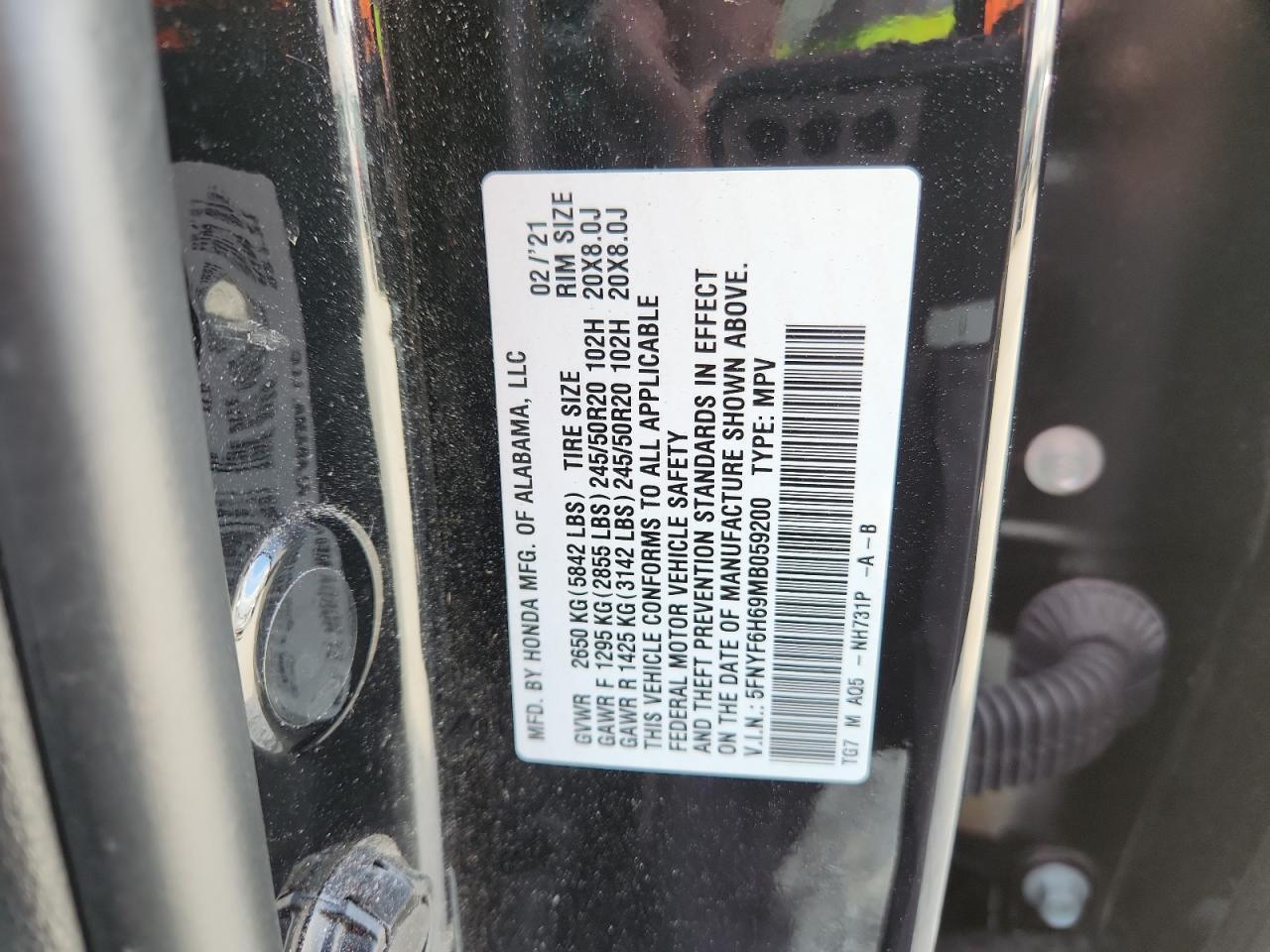 2021 HONDA PILOT