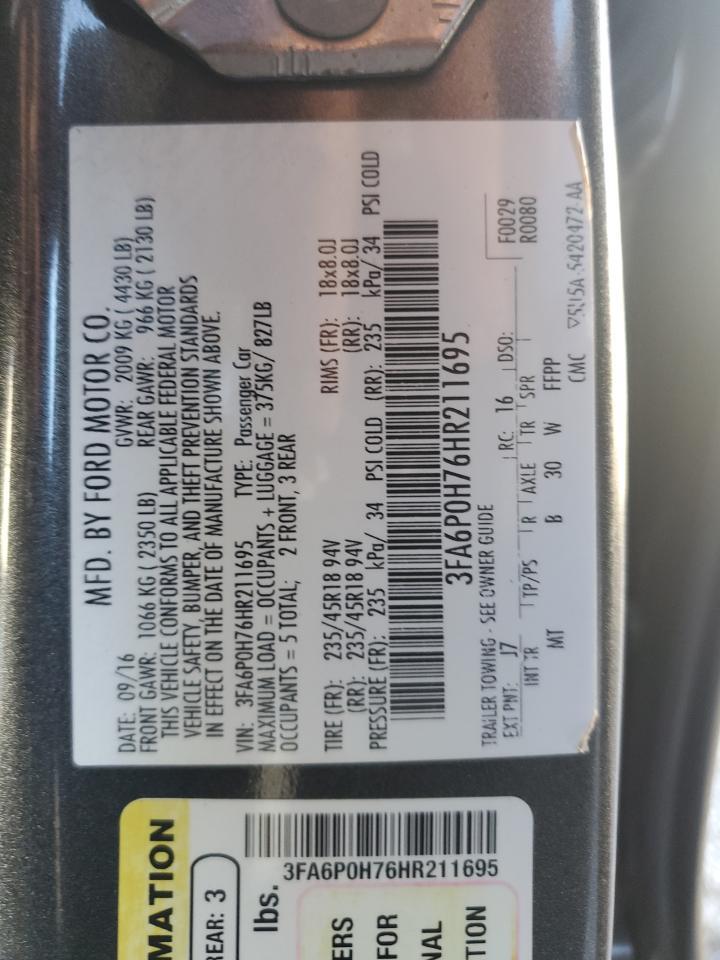2017 FORD FUSION